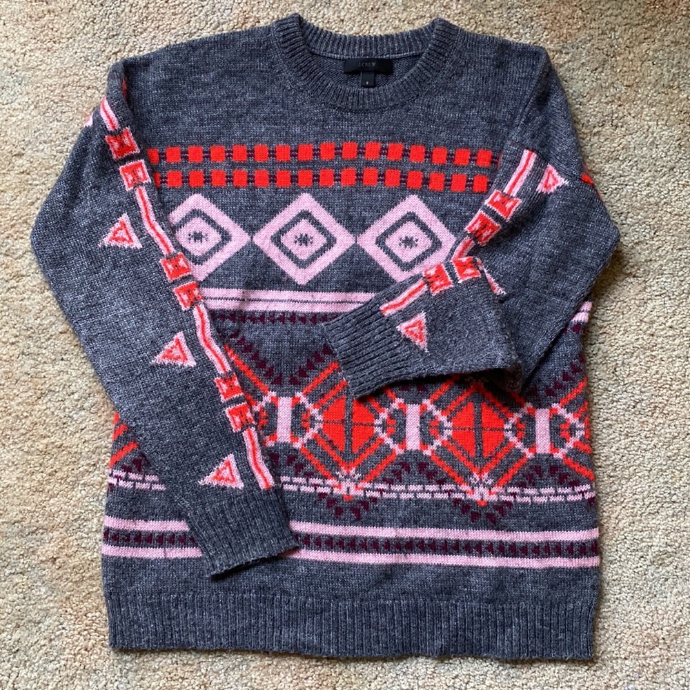 J Crew winter crew neck sweater